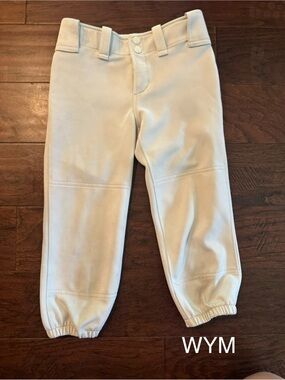 Mizuno Youth Medium white Softball Pants